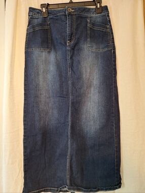 Dark Blue Denim Womens Jeans Skirt - Classic Casual Style